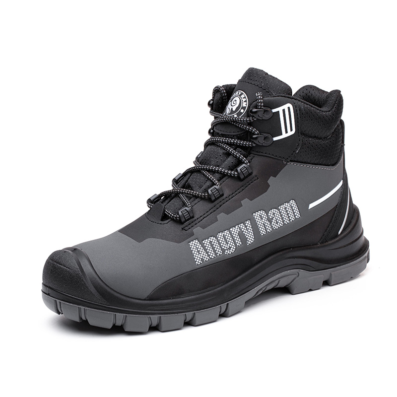  JK762 Anti-smash Steel Toe Boots（Black High-top）