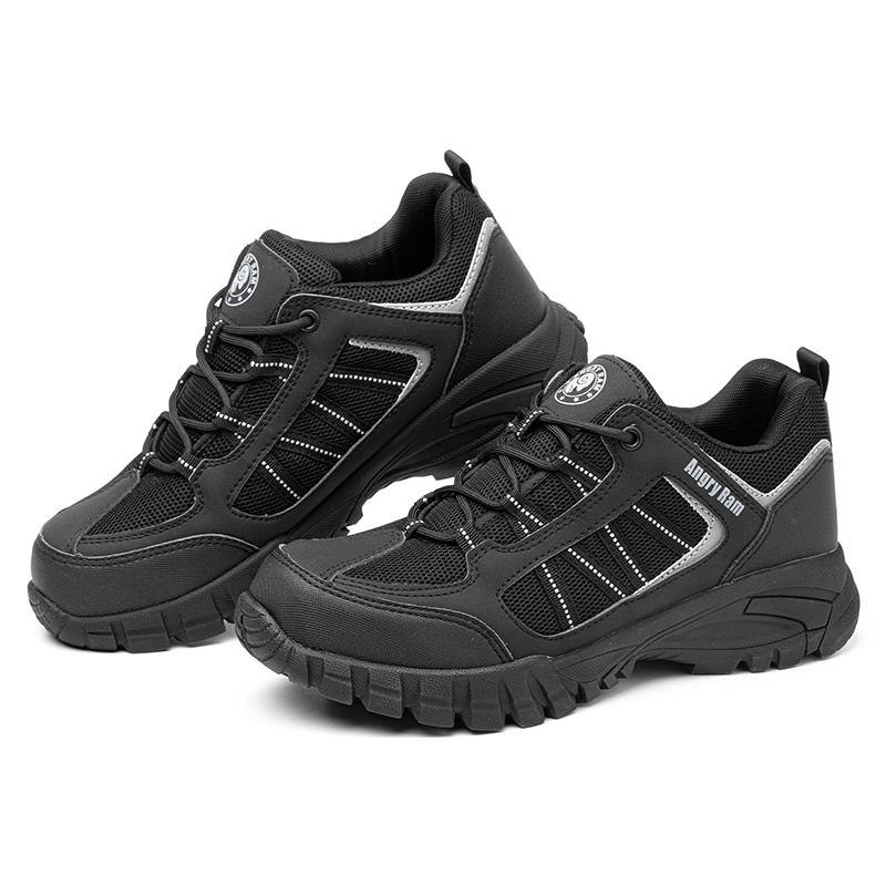  JK760 Casual Sports Lightweight Non-Slip Safety Shoes（Black）