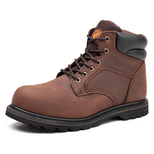  JK771 Safety Shoes For Men Safety Boots (Brown)